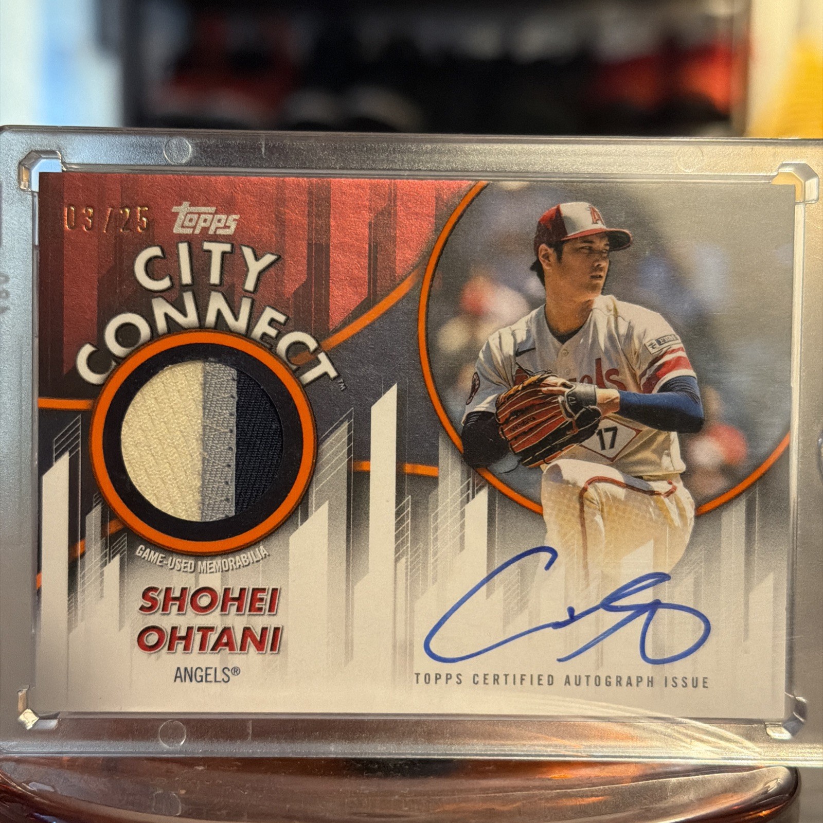 Topps 2026 City Connect Numbered Clubhouse Auto Relic Shohei Ohtani CCAR-SO /25