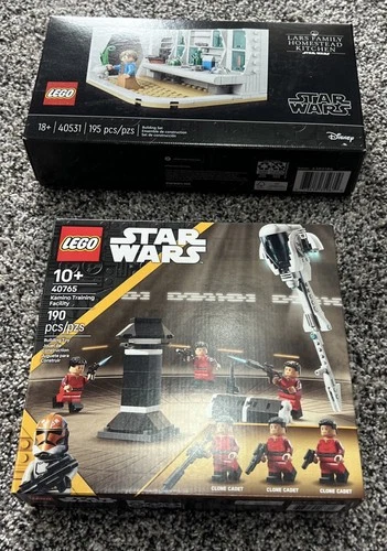 LEGO 40531 Lars Family Homestead Kitchen 40765 Kamino Training Facility Star War