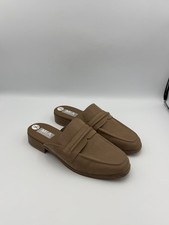 MIA Womens Mule Loafers Brown Slip On Backless Flats Size 7.5 Casual