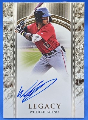 2020 Futera Unique Baseball Wilderd Patino Legacy Auto /10. Diamondbacks 