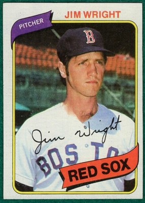 Jim Wright - 1980 Topps #524 - Boston Red Sox Baseball Card