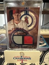 2025 Topps Tribute Mike Trout Dual Jersey Relic Blue /150 #DR-MT Angels