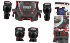 Kids Dirt Bike Gear Chest Protector Motocross Gear Motorcycle Body Armor - Red