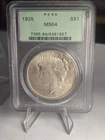 1925 Peace Dollar PCGS MS64 in OGH