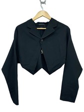 tricot COMME des GARCONS 80s archive AD1989 ropped jacket - wool BLK
