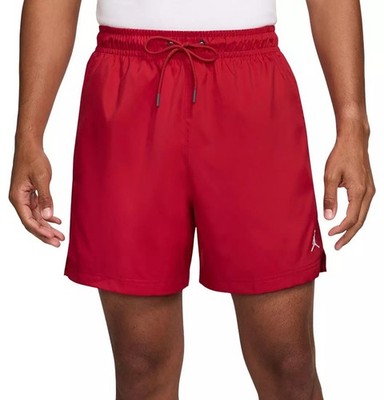 Nike Air Jordan Poolside 5'' Shorts Jumpman Gym Red White Men's Size M HF9371-687