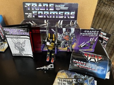 Transformers G1 Insecticon KICKBACK Complete w/ Box, Instructions & Booklets