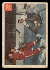 1954 PARKHURST GORDIE HOWE 92 POOR HARRY LUMLEY RON STEWART MK RED WINGS