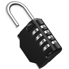 Combination Lock 4 Digit Waterproof Locker Locks Secure Outdoor Padlock for G...