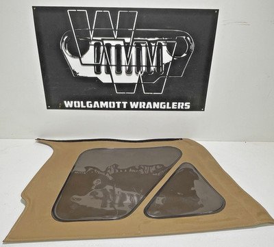 Sierra Offroad Driver Left Rear Tinted Window Saddle Tan 97-06 Jeep TJ Wrangler