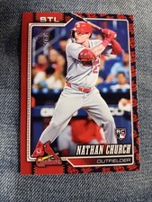 2026 Topps Series 1 Nathan Church RC Team Color Border Variation SP #24 Cardinal