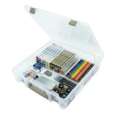 Super Satchel 1 Compartment Box Clear Craft Organizer Storage Case Plastic