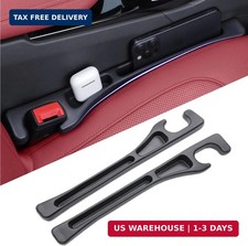 EnzeroTools Car Seat Gap Filler, 2-Pack No-Drop Seat Side Gap Seam Filler Organi
