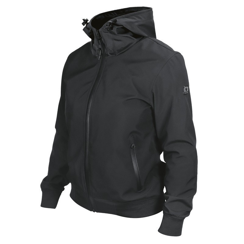 Blouson textile mi-saison femme CARPENTER veste moto routière noire