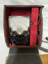 Triplett Model 310 Type 3 Analog Multimeter VOM w/ Leads Box
