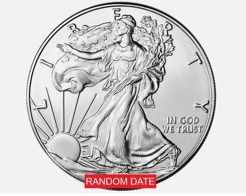 Random Date 1 oz American Silver Eagle BU ✔Authentic Coin from US Mint Roll