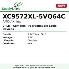 XC9572XL-5VQ64C AMD / Xilinx CPLD - Complex Programmable Logic Devices 3.3V
