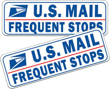 Mail Delivery Driver Magnetic Signs - 2 Pack Rural Carrier Delivery Frequent Sto