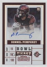 2017 Contenders Draft Picks Variation Bowl Ticket /99 Donnel Pumphrey Auto 0hl9