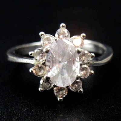 AMOR GmbH Entourage Ring aus 925er Sterling Silber Silver Bling Bling RG52