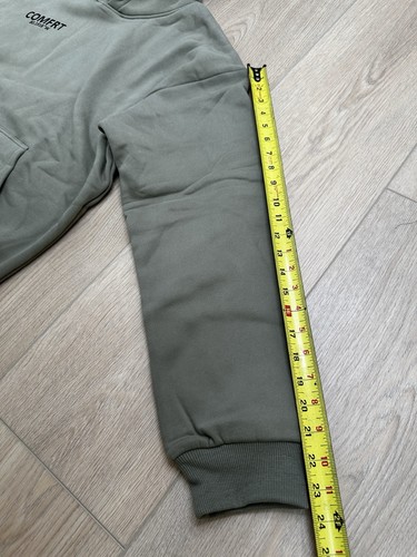 Sudadera con Capucha Coordinada Peso Pesado Viral Marca COMFRT, Color Musgo, Talla L, Totalmente Nueva - Imagen 16 de 16
