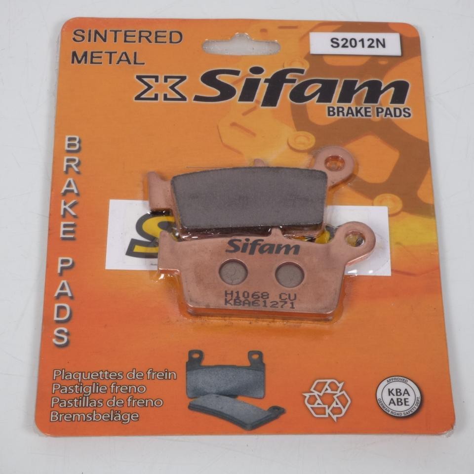 Plaquette de frein Sifam AR durable avec friction organique constante pour Yamaha 250 WR