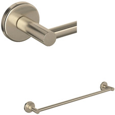 Rohl LO1/18STN Lombardia 18" Towel Bar, Satin Nickel