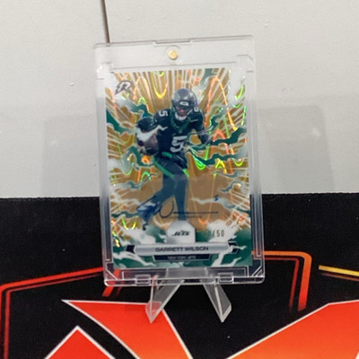Topps 2024 Garrett Wilson New York Jets #77 Autograph Serial Numbered 10/50 OBO