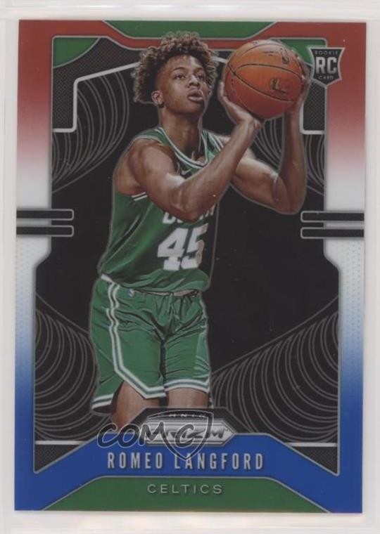 2019-20 Panini Prizm Rookie Red White & Blue Prizm Romeo Langford #260 3do