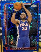 2025-26 Topps Chrome Eric Gordon Blue X-Fractor IN HAND #184 76ers