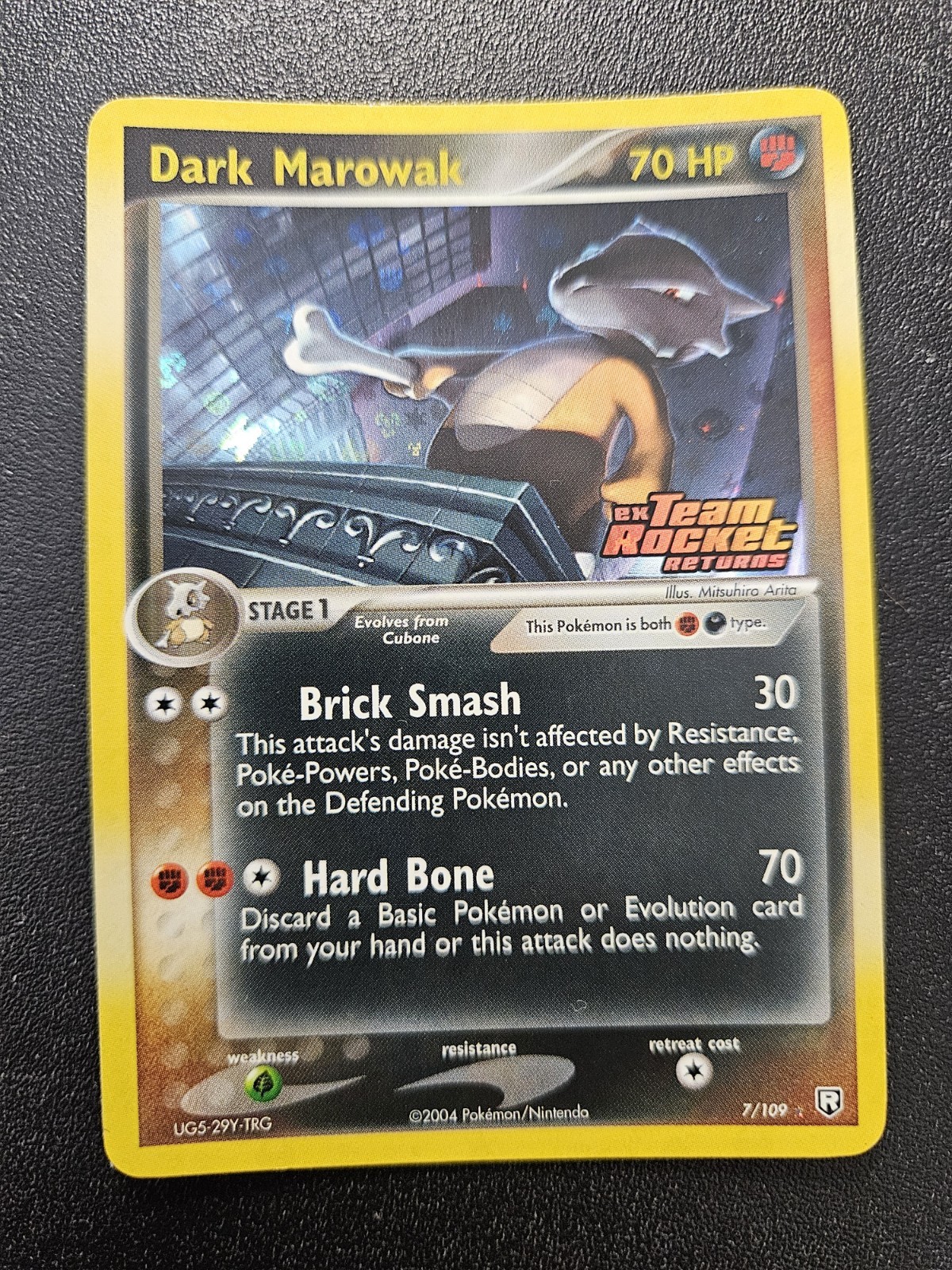 Pokemon Team Rocket Returns Dark Marowak Holo Rare Reverse Stamped 7/109 NM