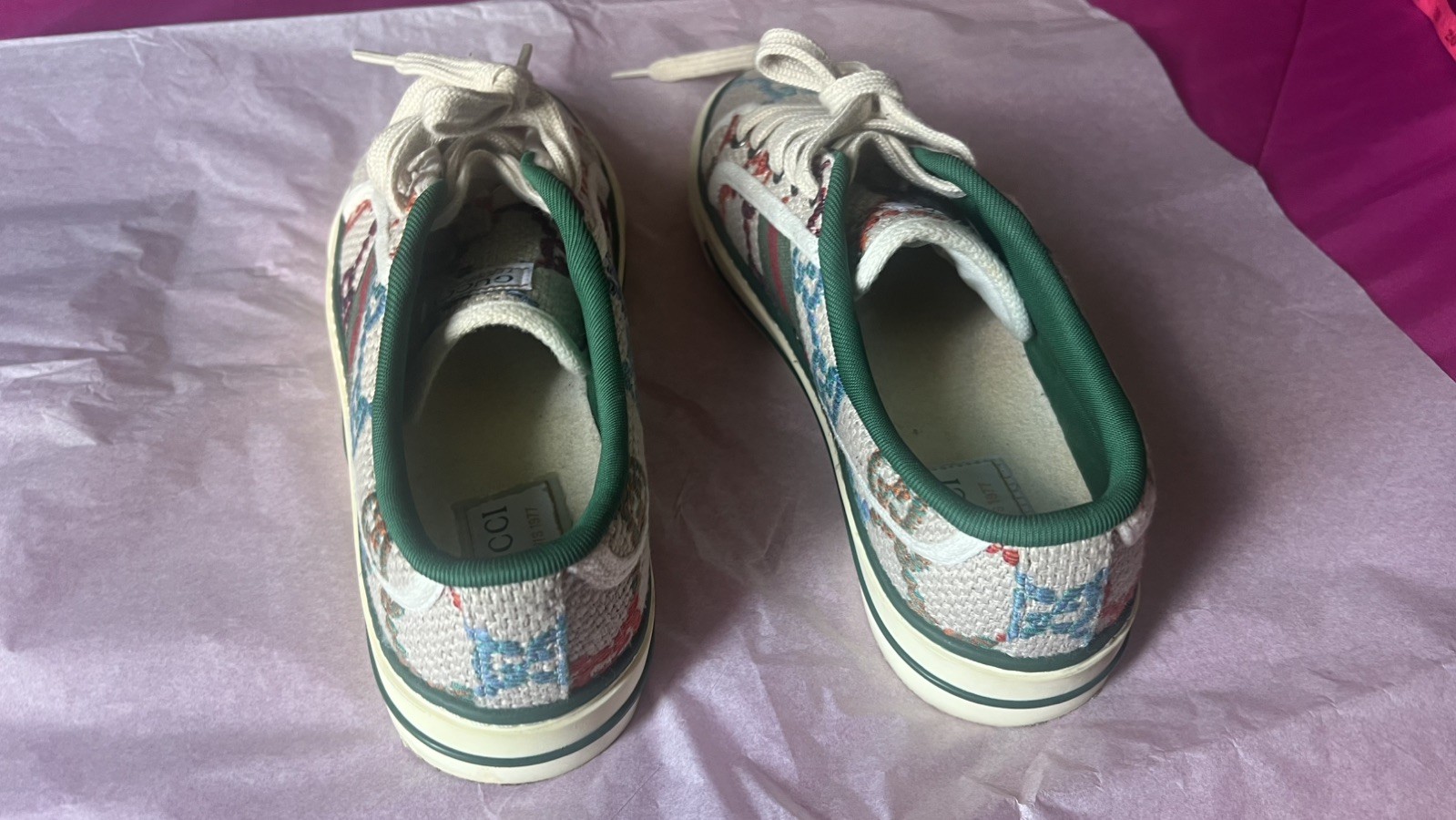 Gucci Tennis 1977 Psychedelic GG Multicolored Can… - image 12