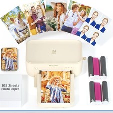 iDPRT 4×6 Photo Printer, Portable Color Picture Printer, Thermal Sublimation Min