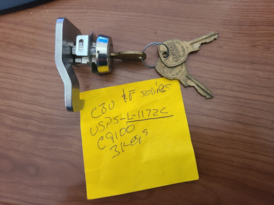 Replacement Tenant Mail Box Lock for 1570 ''F'' Series CBU and 4C Wall Mail Units