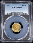 1907 $2.50 Gold Liberty Head Quarter Eagle PCGS MS 64 | UNC BU