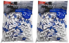 Pride PTS 135-Count Wood Golf Tees, ProLength-Plus 3 ¼" (2-Pack)