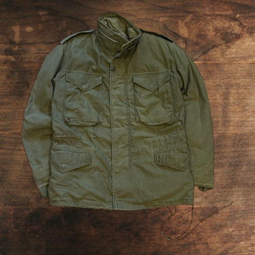 Vintage US Army M-65 Field Jacket Coat Cold Weather OG-107 Vietnam 60s Small