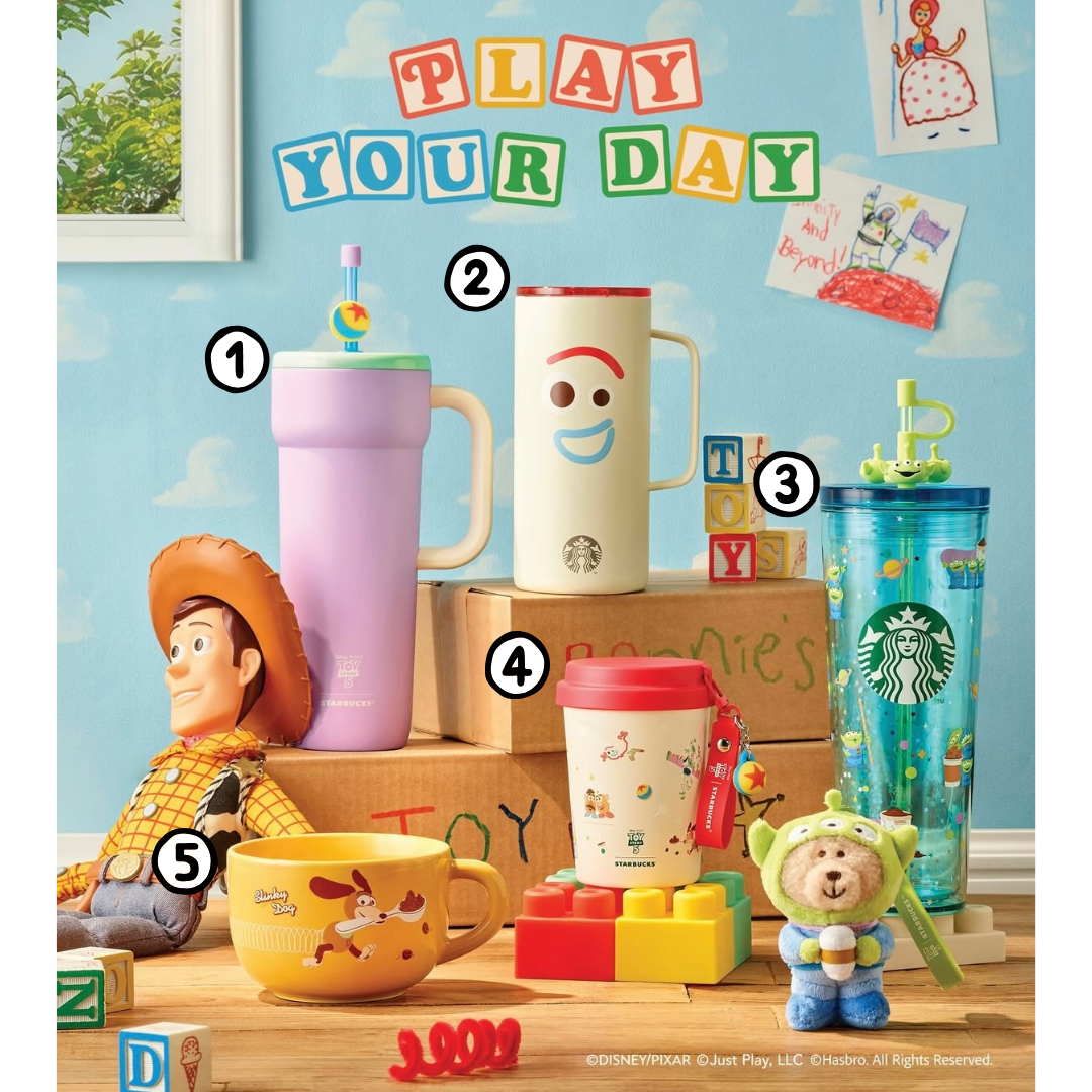 トイ・ストーリー ウッディ バズ スターバックス Starbucks Korea 2026 Toy Story 5 MD Buzz Woody Bearista Tumbler