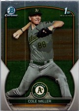 2023 Bowman Draft #BDC-51 Cole Miller Chrome