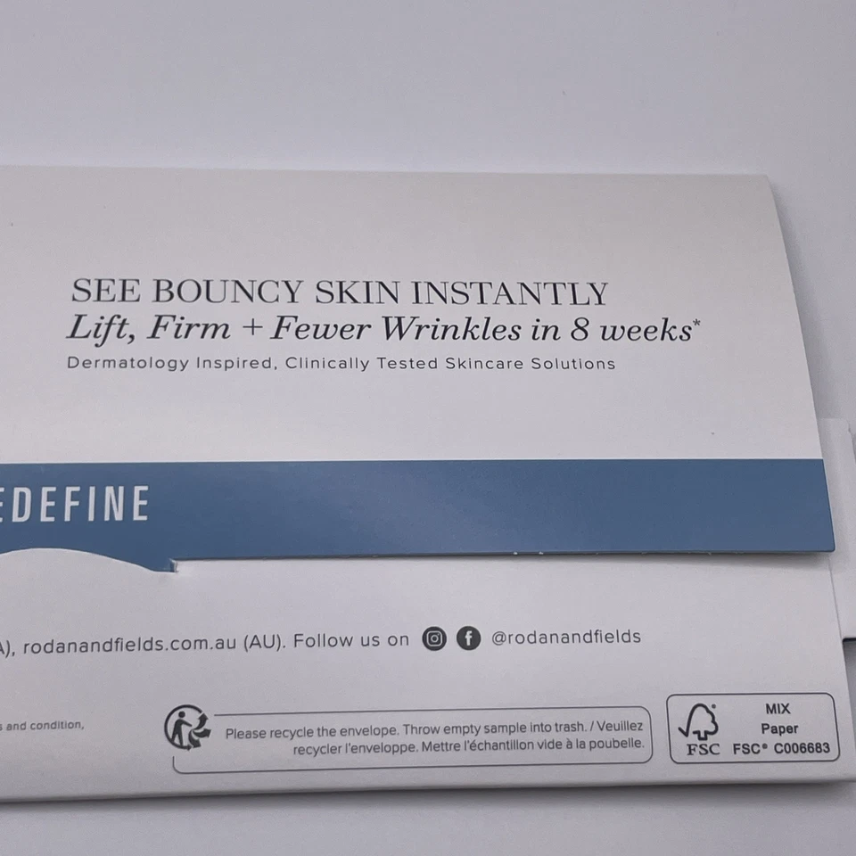 Rodan Fields Redifine 4 Step Regimen Travel Sample .06oz Anti-aging Cream Toner - Image 3 of 4