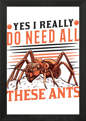 Ants Ant Farm Anthill Fire Framed Wall Art Poster Canvas Print Picture