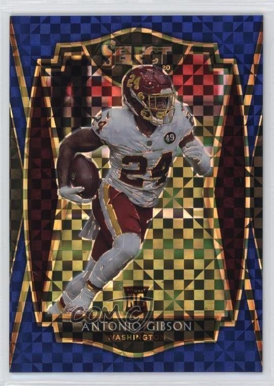 2020 Panini Select Premier Level Blue Prizm 39/149 Antonio Gibson Rookie RC pe8