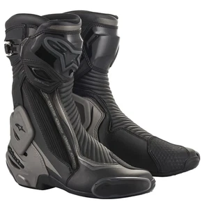 Alpinestars SMX Plus V2 Motorcycle Motorbike Boots Black Grey
