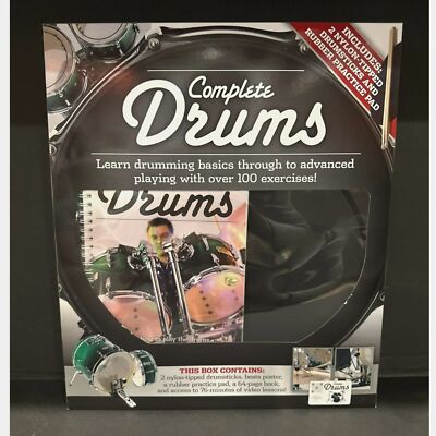 Hinkler Complete Drums: Learn Drumming Basics Through to Advanced Playing Kit