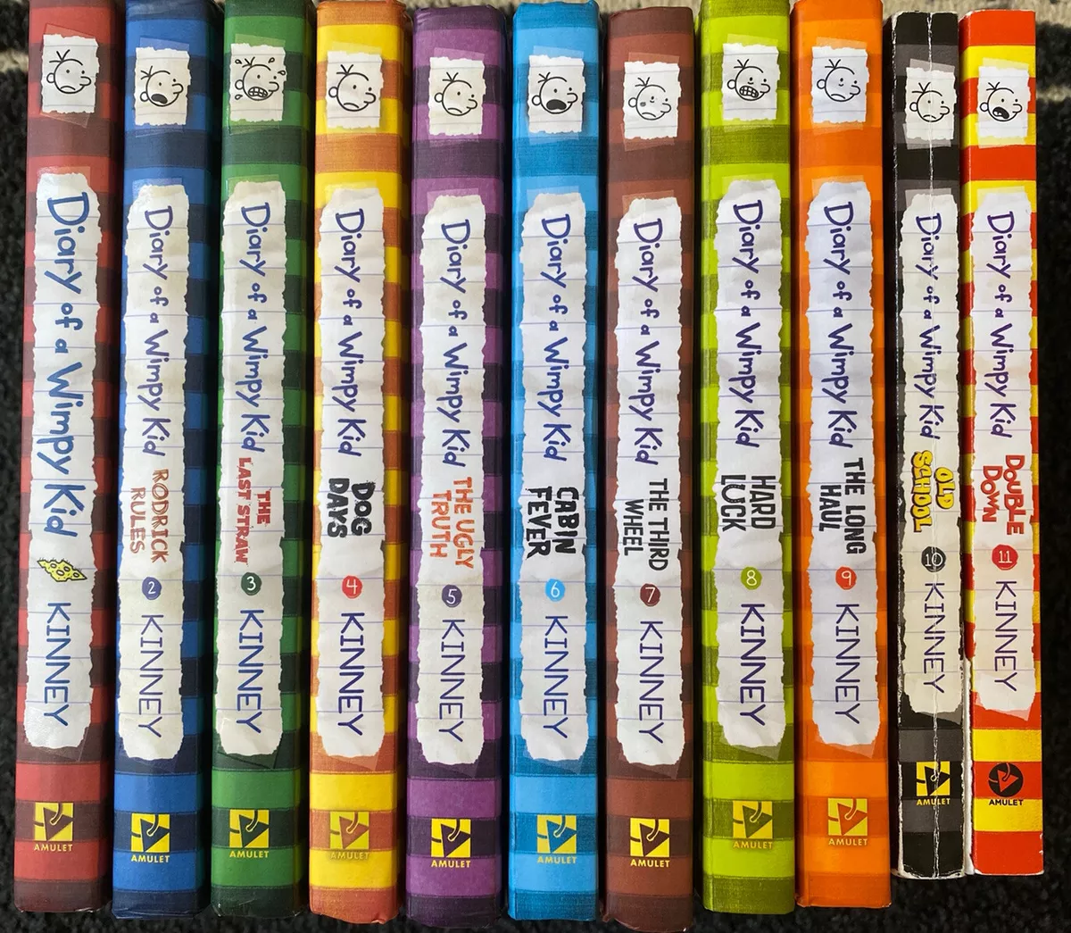 Diary of a Wimpy Kid Hardcover Books #1-9 & Paperback #10&11 - by