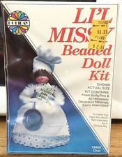 Walco Li'l Missy Beaded Doll Kit Sequin Vintage Chef Cookbook 13400 New Sealed