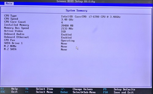 Lenovo ThinkCentre M900x Tiny Desktop Core i7-6700 3,60 GHz 20 Go 256 Go NVMe Win11 - Photo 8/10