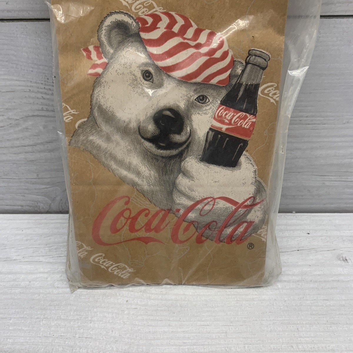 VINTAGE 1996 20 new -Coca-Cola Lunch Bags/ Sacks -Polar Bear 