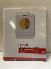 Staples Standard Sheet Protectors 100 Sheets