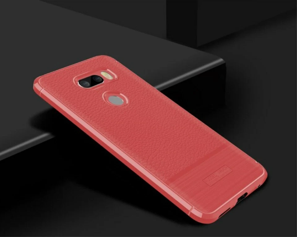 Funda blanda TPU para LG V30/V30s Plus. Cuero de goma de diseño premium a prueba de golpes Foto 4 de 4